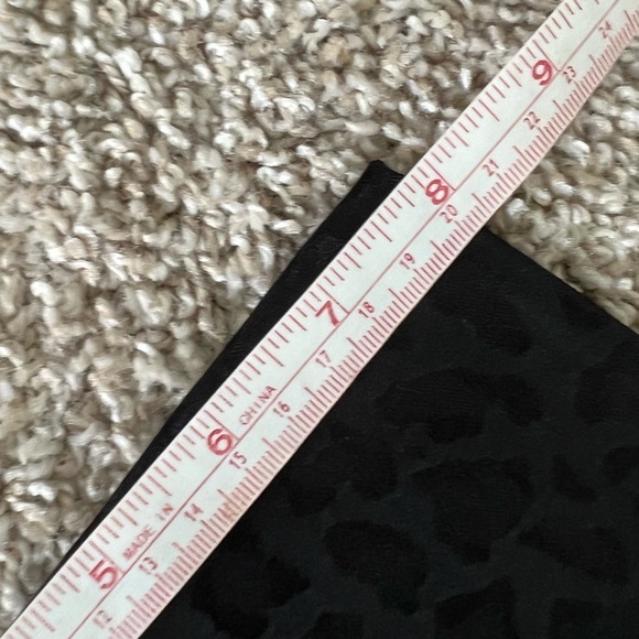 Saint Laurent Silk  Black Leopard Patterned Opera Scarf with fringe - Picture 11 of 11